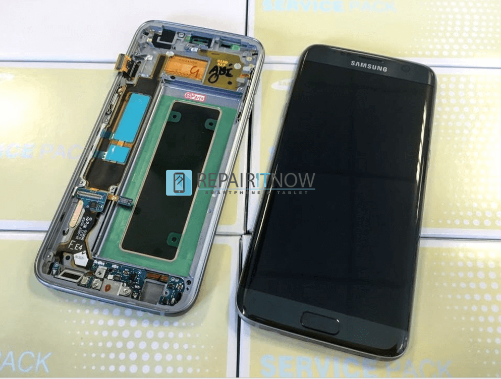 fout intern Vliegveld Eerste Samsung Galaxy S7 Edge schermen al vervangen